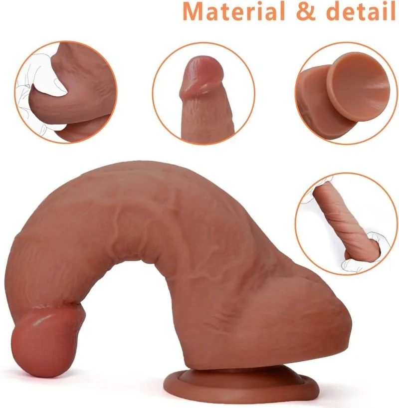 Realistic Silicone Dildo (KY-34) main product view