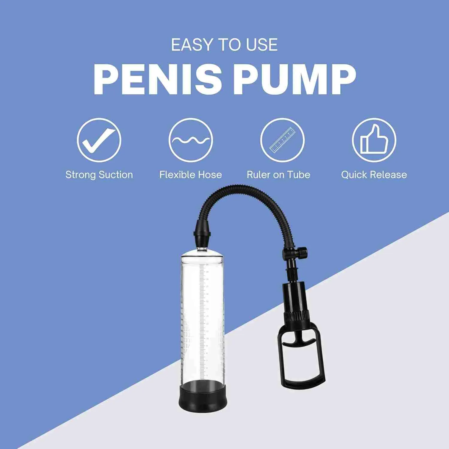 Manual Penis Pump with Gauge — Manual penis pump